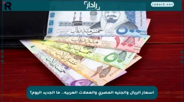 أسعار الريال والجنيه المصري والعملات العربية.. ما الجديد اليوم؟